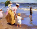 Edward Henry Potthast à la plage Impressionnisme enfant